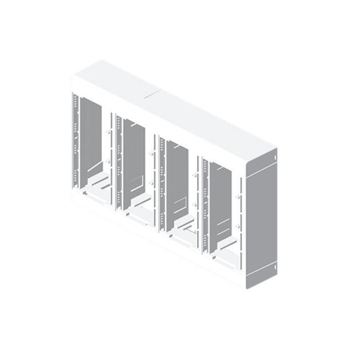 Boîtier mural modulaire - 8 appareillages - U24X