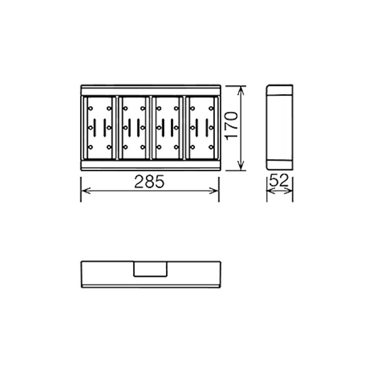 Boîtier mural modulaire - 8 appareillages - U24X