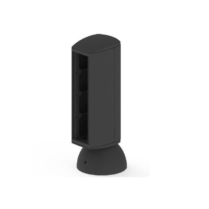 Colonnette pour 4 appareillages - U24X - Anthracite