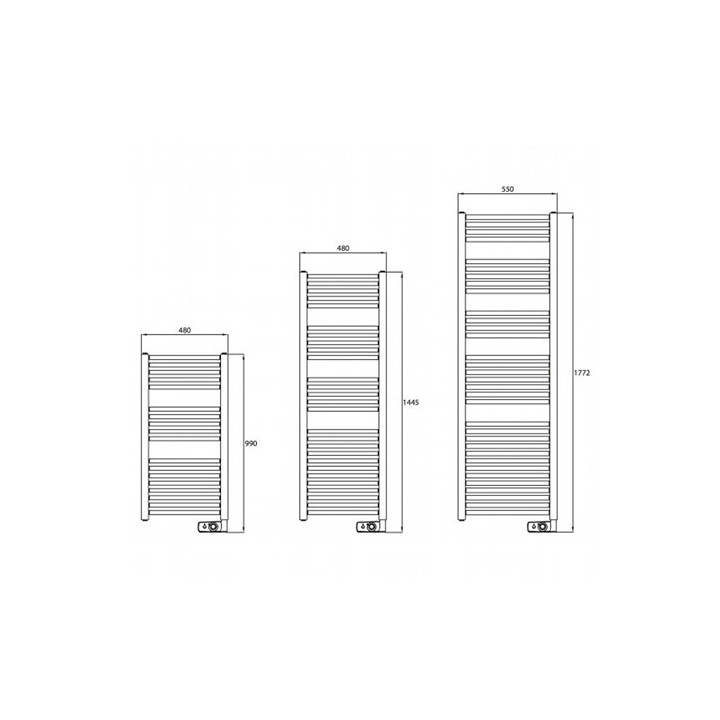 Radiateur sèche-serviettes Corsaire - Galbé - 500 W
