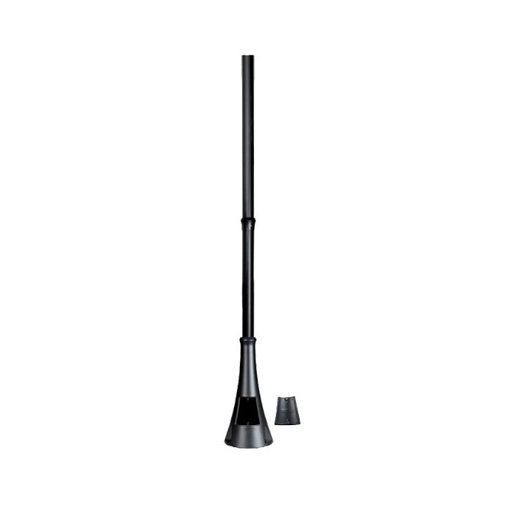 Mât avec trappe de visite - Ø 60mm - Hauteur 3m - Noir