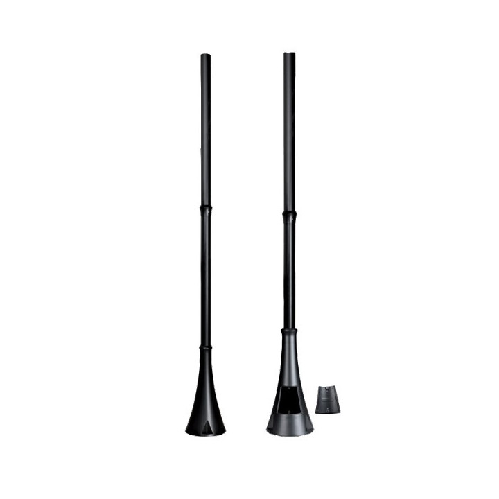 Mât avec trappe de visite - Ø 60mm - Hauteur 3m - Noir