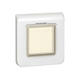 Plaque Mosaic - 2 modules - Blanc antimicrobien IP44