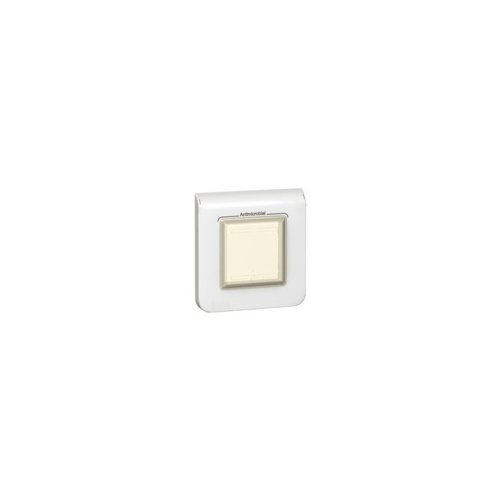Plaque Mosaic - 2 modules - Blanc antimicrobien IP44