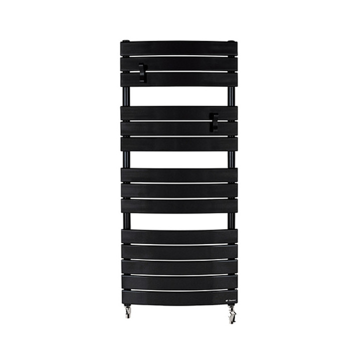 Radiateur sèche-serviettes eau chaude - Riviera - 519W - Noir carbone