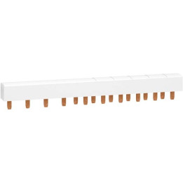 Peigne monobloc XP Resi9 - 3P+N - 63A - 20 pas - Cache dents de 5 modules