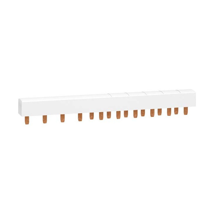 Peigne monobloc XP Resi9 - 3P+N - 63A - 20 pas - Cache dents de 5 modules