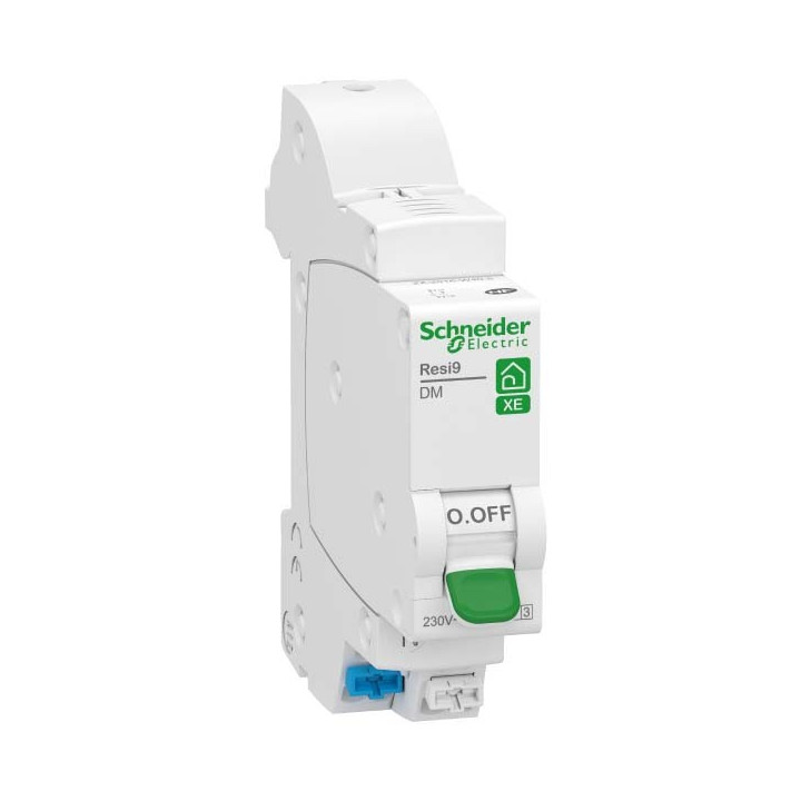 Disjoncteur 10A XE Resi9 - 1P+N - Courbe D - 3kA - 230V CA - Embrochable