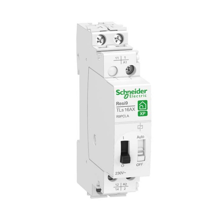 Télérupteur Wiser auxiliarisé XP Resi9 - 1 NO - 16 A - Peignable