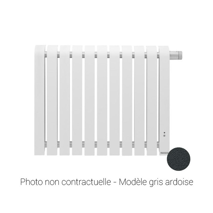 Radiateur connecté Mythik - Horizontal - 1000W - Gris ardoise