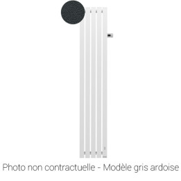 Radiateur connecté Mythik - Vertical - 1500W - Gris ardoise