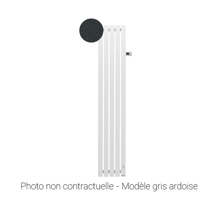 Radiateur connecté Mythik - Vertical - 1500W - Gris ardoise