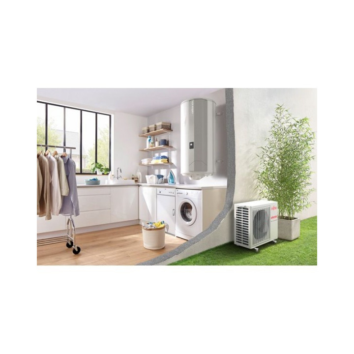 Chauffe-eau thermodynamique connecté Calypso Split Inverter - 1800W - Vertical Mural - 200L - 3 à 5 personnes