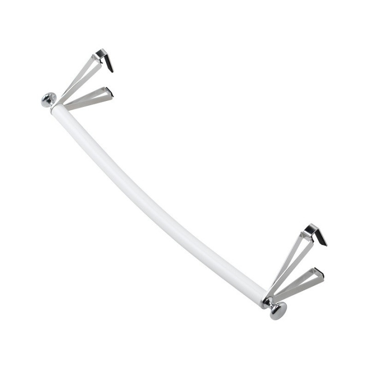 Barre portante galbée pour radiateur Allure et Riviera - Longueur 48.5 cm  - Blanc satin