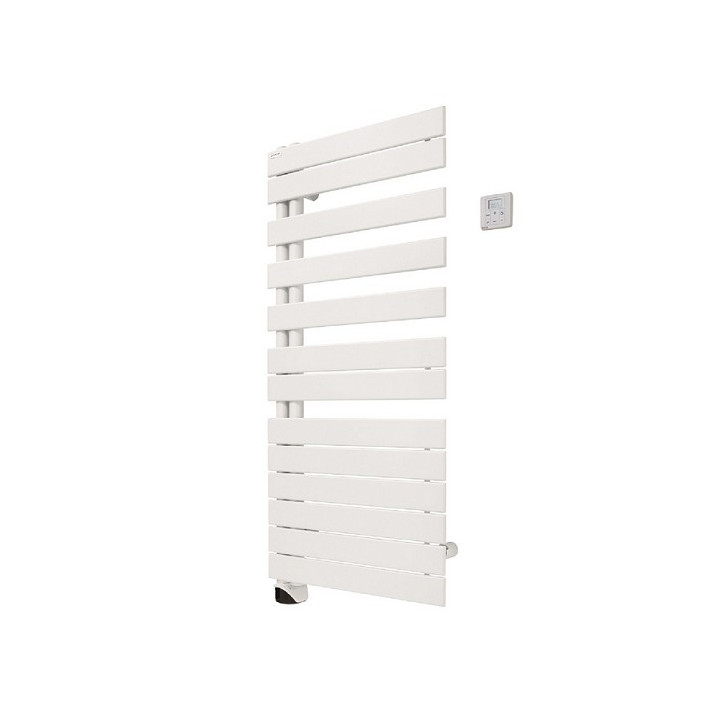 Sèche-serviettes électrique Fassane Spa + Air asymétrique à gauche - 500+1000W - Blanc