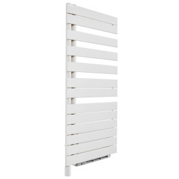Sèche-serviettes électrique Fassane Spa + Air asymétrique à gauche - 1000+1000W - Blanc