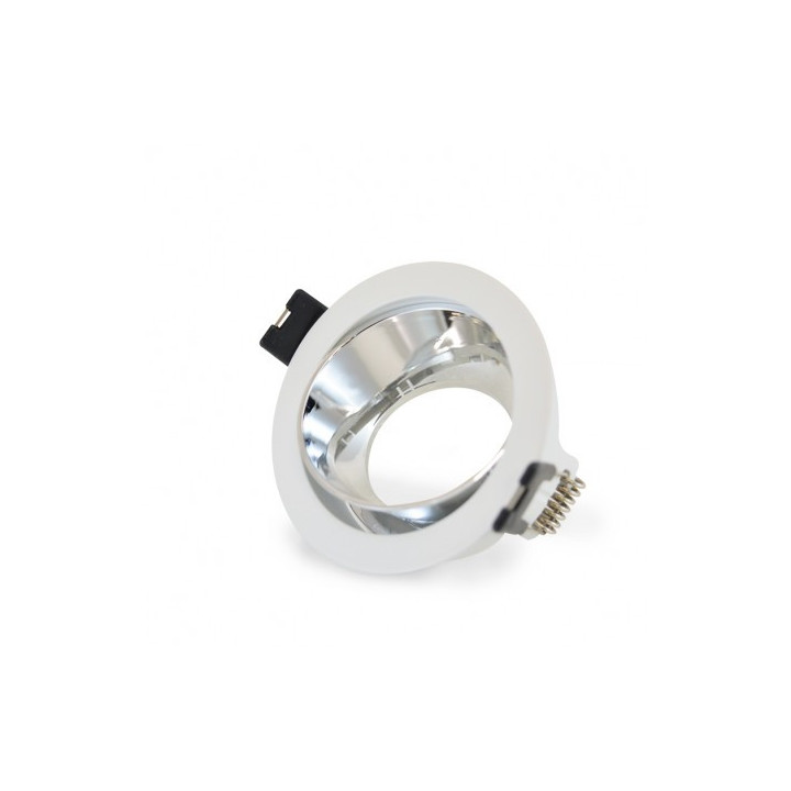 Support de spot encastrable rotatif BBC - Rond - ∅ 80mm - IP20 - Argent