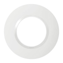 Plaque carrée monobloc Dooxie - 1 poste- Blanc