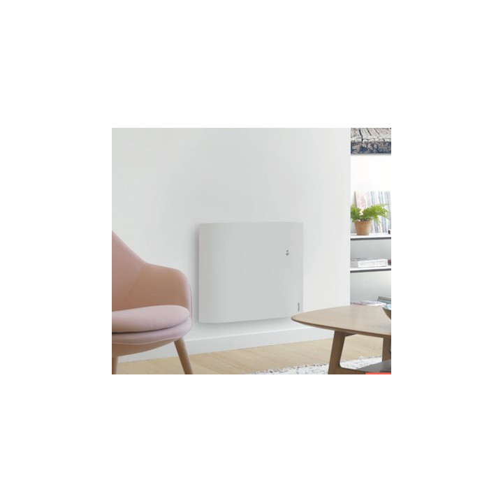 Radiateur électrique Divali connecté - Horizontal - 1250W - Blanc carat