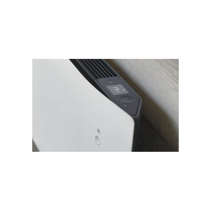 Radiateur électrique Divali connecté - Vertical - 1000W - Blanc carat
