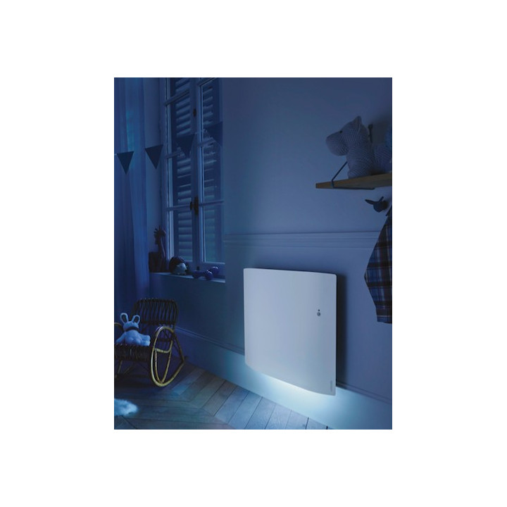 Radiateur électrique Divali connecté - Vertical - 1000W - Blanc carat