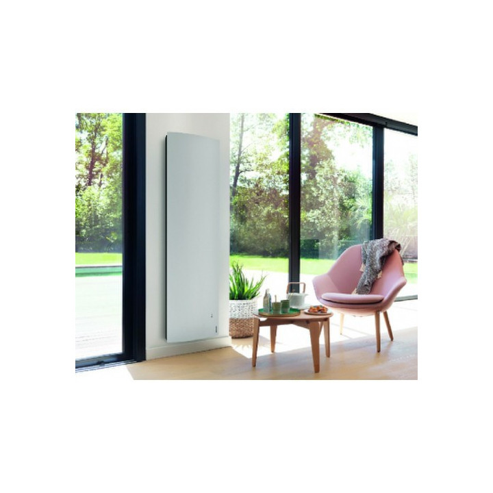 Radiateur électrique Divali connecté - Vertical - 2000W - Blanc carat