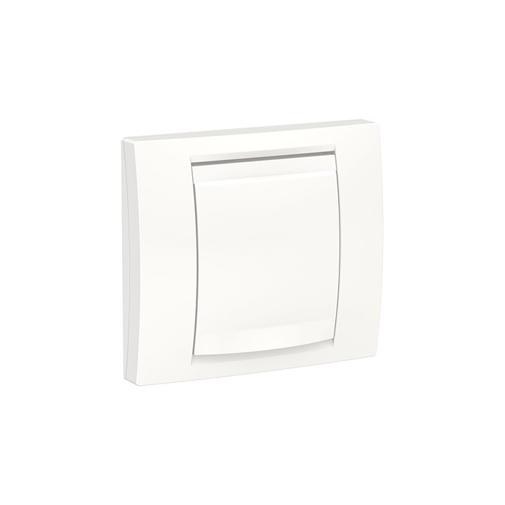 Plaque Unica - Blanc - IP44 - 2 modules - 1 poste