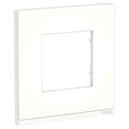 Plaque Unica Pure - Ardoise avec liseré anthracite - 2 modules - 1 poste
