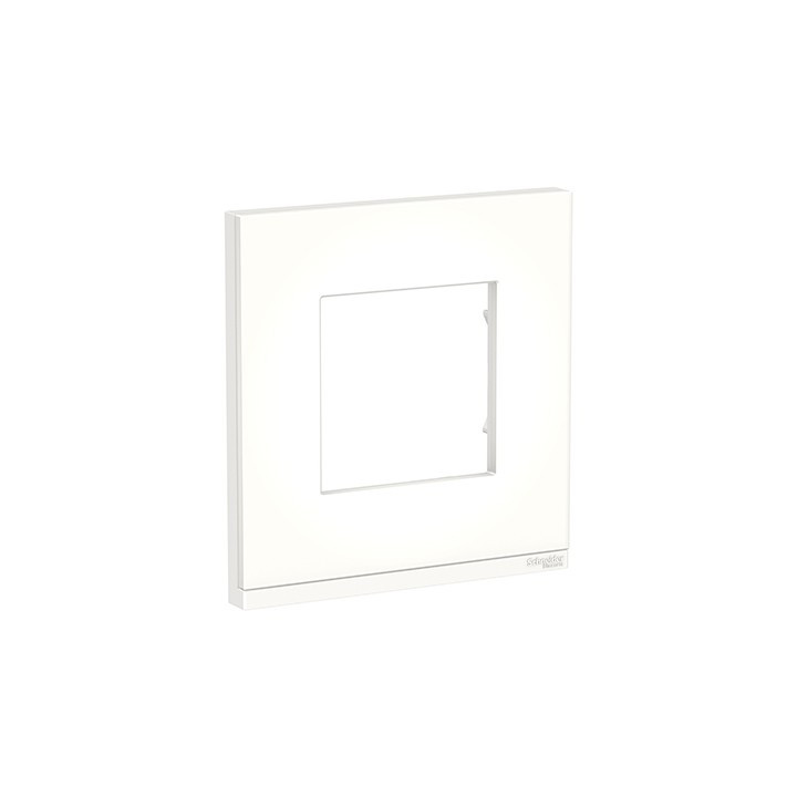 Plaque Unica Pure - Ardoise avec liseré anthracite - 2 modules - 1 poste