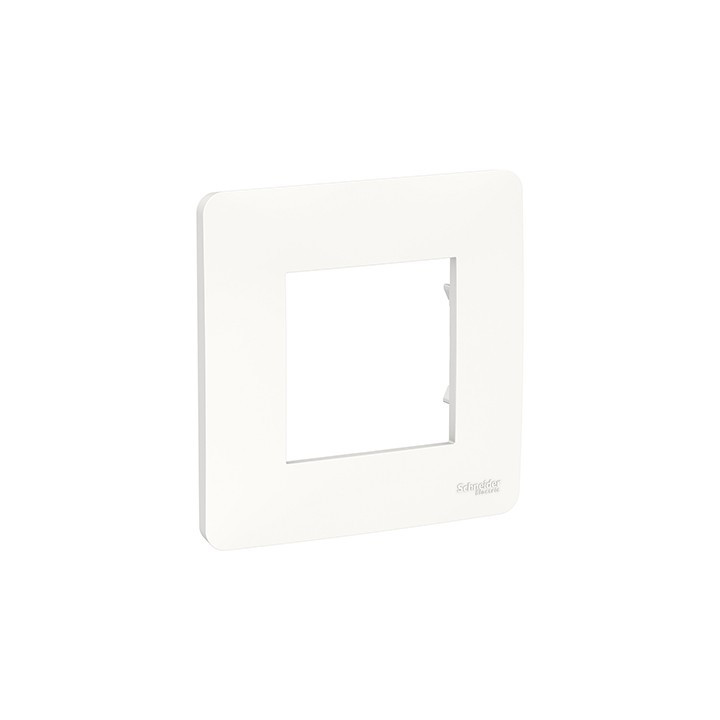 Plaque Unica Studio - Blanc - 2 modules - 1 poste
