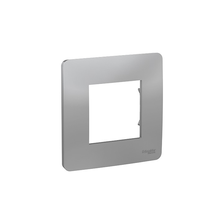 Plaque Unica Studio - Alu - 2 modules - 1 poste