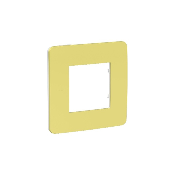 Plaque Unica Studio Color - Vert Acidulé - 2 modules - 1 poste