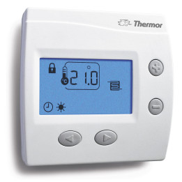 Thermostat d'ambiance digital KS pour plancher chauffant électrique - Blanc
