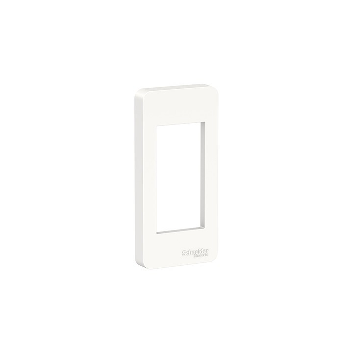 Plaque Unica étroite - Blanc - 1 modules - 1 poste
