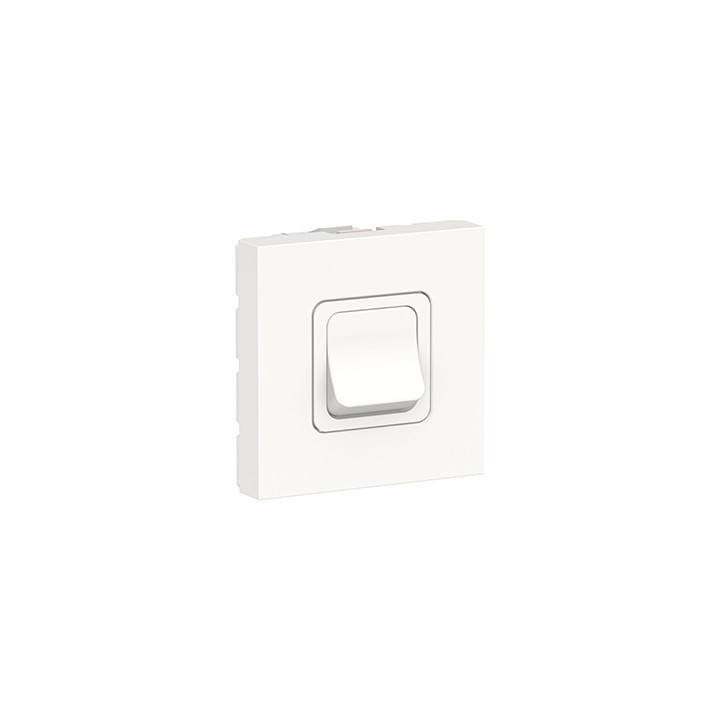 Interrupteur bipolaire Unica - 2 modules - 20AX - Blanc