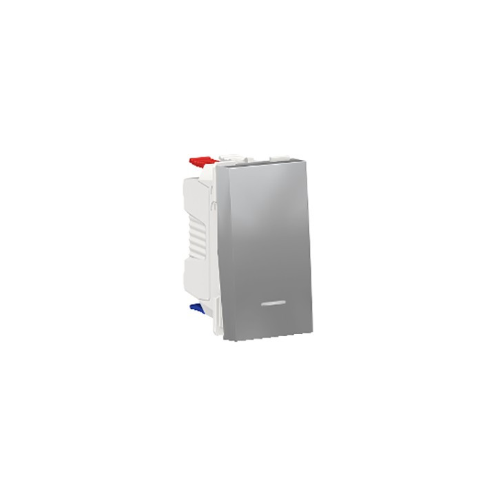 Va-et-vient lumineux Unica - 1 module - 10AX - Alu