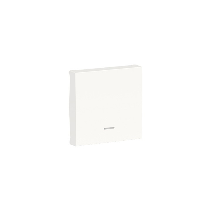 Enjoliveur avec voyant Unica - 2 modules - Blanc