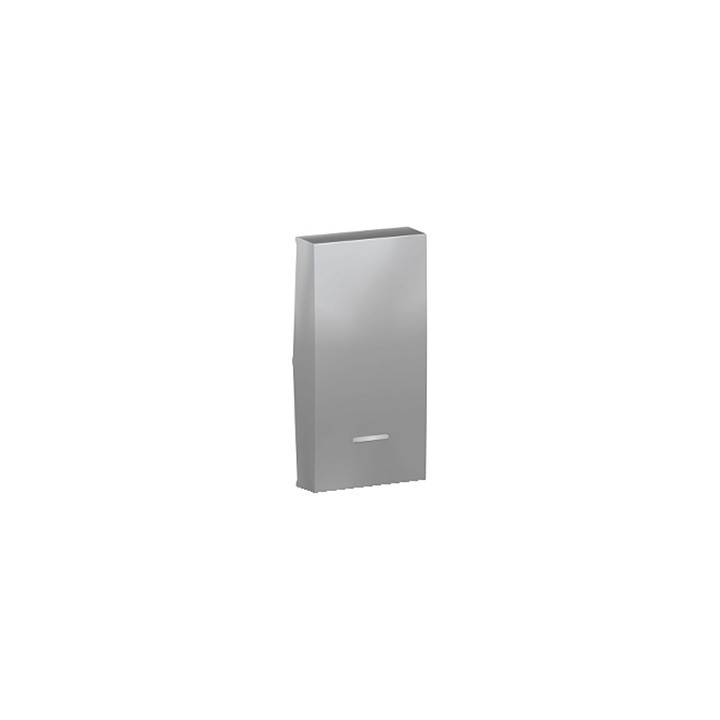 Enjoliveur avec voyant Unica - 1 module - Alu