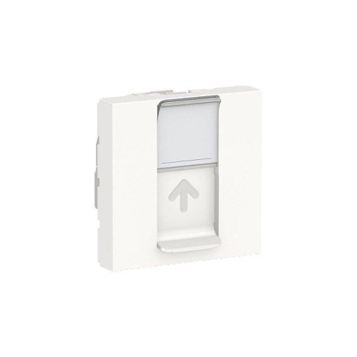 Prise RJ45 Unica - Cat.6A FTP - 2 modules - Blanc