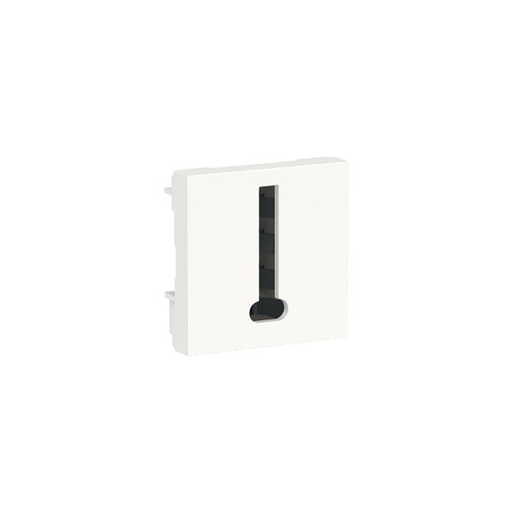 Prise téléphonique - 2 modules - Blanc