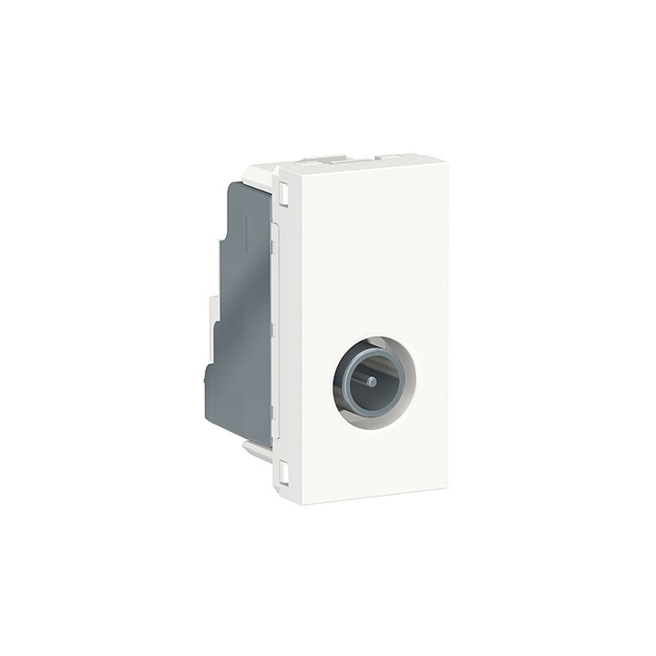 Prise télévision Unica - Mâle - 1 module - Blanc