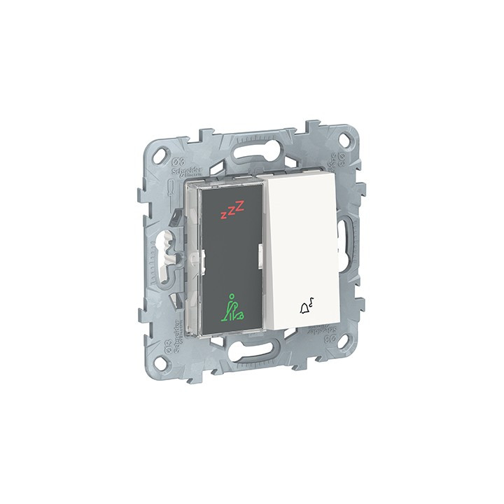 Sonnette électronique Unica - 70dB/1min - 230Vca - 2 modules - Blanc