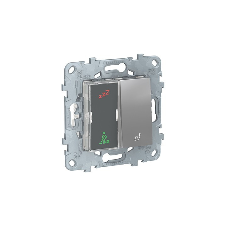 Indicateur pour chambre d'hôtel Unica - Sonnette - 2 voyants - 2 modules - Blanc