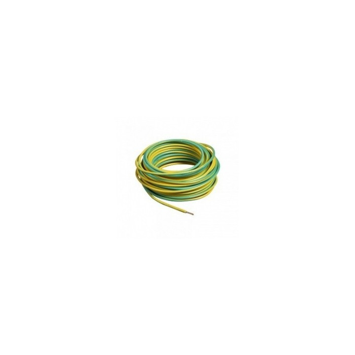 Bobine de Câble H07VU 1,5 mm² - 100 m - Vert/Jaune