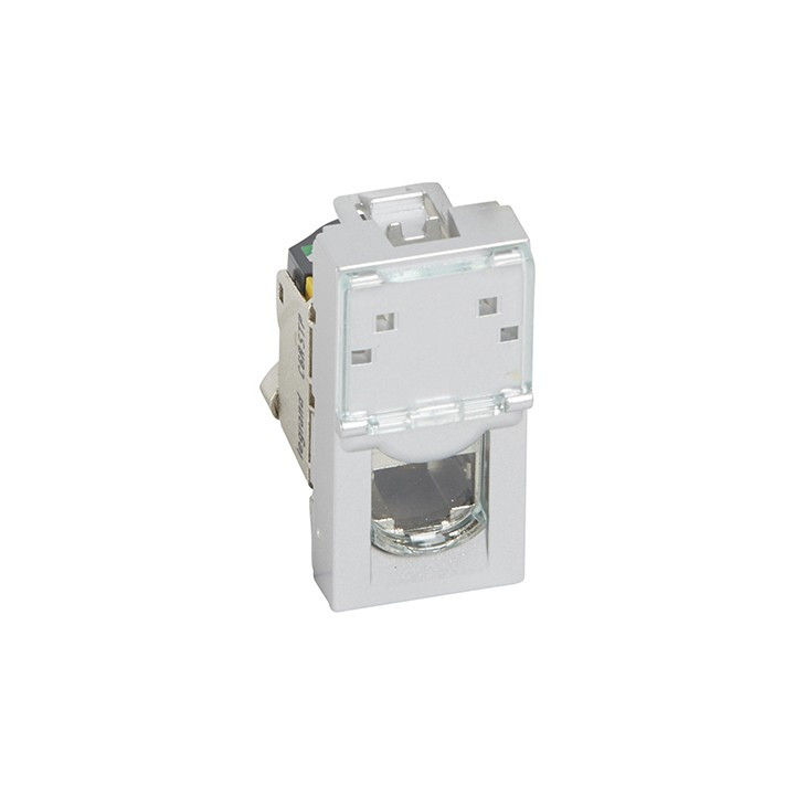 Prise Mosaic RJ45 LCS2 Catégorie 6A - STP blindée - Aluminium 
