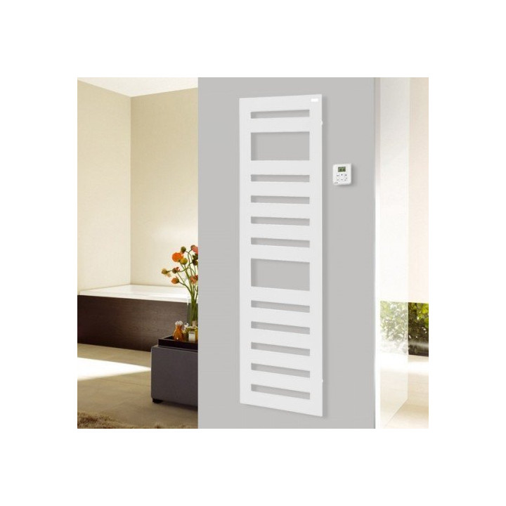 Radiateur sèche-serviettes - Karena SPA - 500 W - 500x1225mm - Blanc - Commande RF