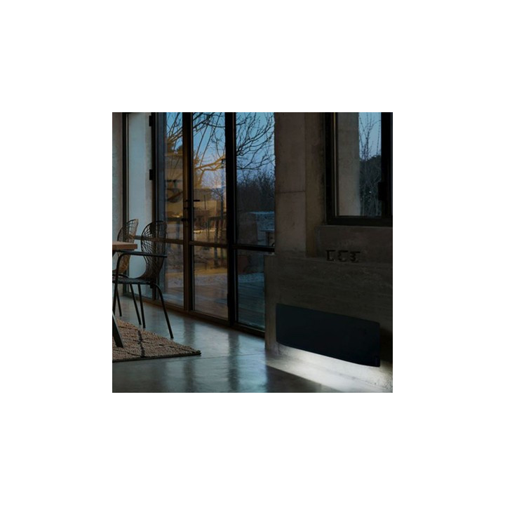 Radiateur électrique Divali connecté - Plinthe - 1500W - Gris étoilé