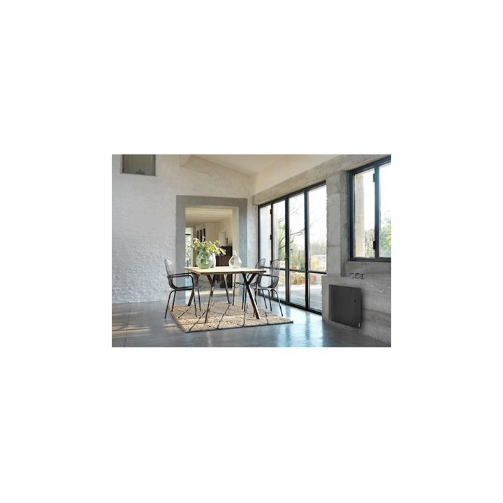 Radiateur électrique Divali connecté - Horizontal - 1250W - Gris étoilé