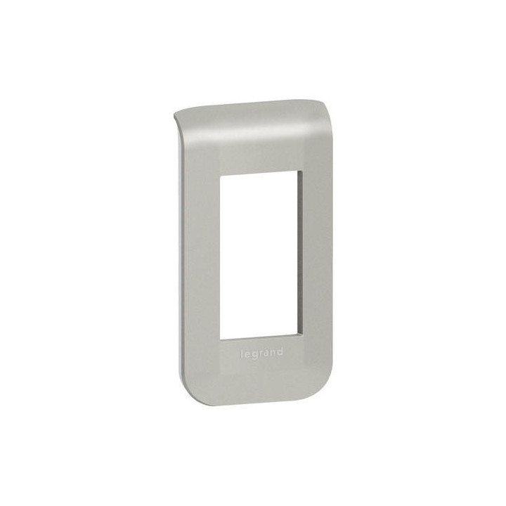 Plaque de finition pour appareillage Mosaic - 1 module - Alu