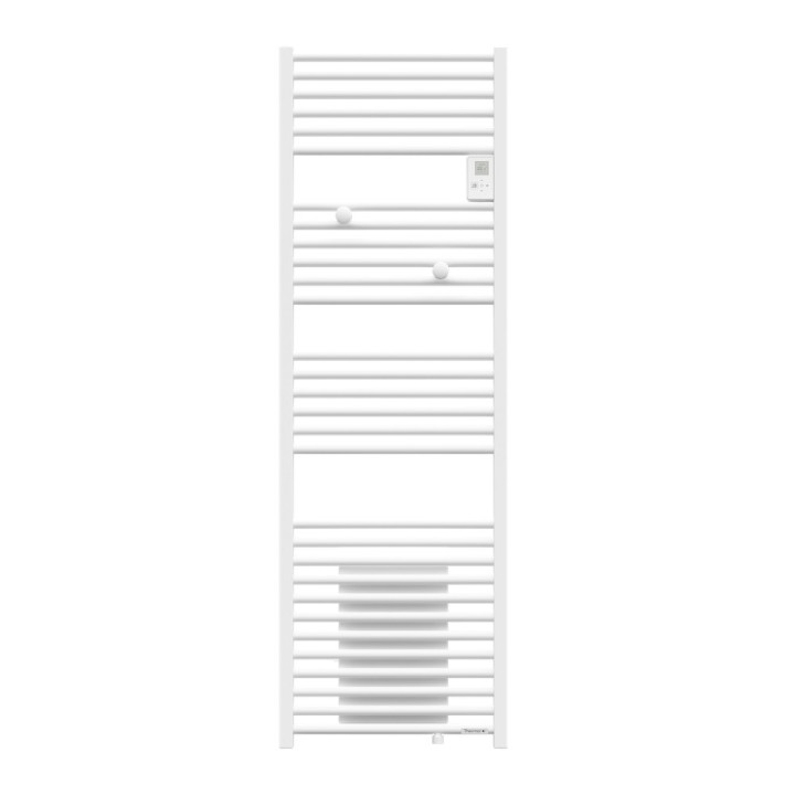 Sèche-serviettes mixte Riva 4 - 2000W - Avec soufflerie - Blanc satin